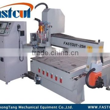 Multi-function Cylinder wood Carving CNC Router 4 Axis/ATC CNC router for wood furniture FASTCUT-25H