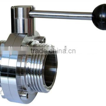 Stainless steel Sanitary butterfly Valve