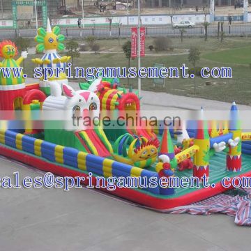 Smiling inflatale amusement park for sale SP-FC013