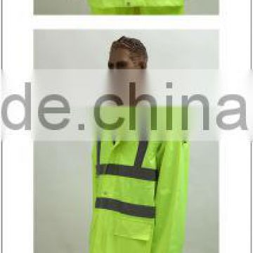 2014 the most popular fashionable raincoats with reflective strips
