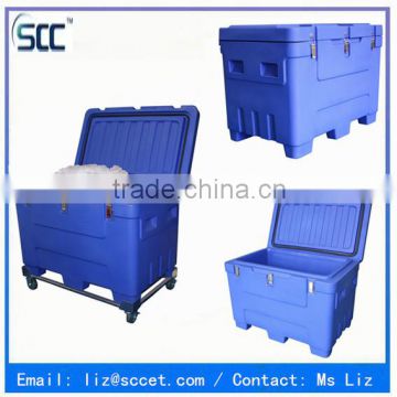 Roto Molded Dry Ice Transport Box-240Liter, made of import LLDPE material