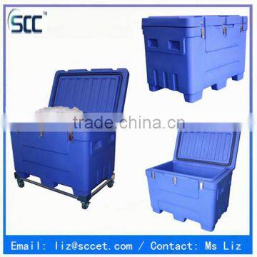 Roto Molded Dry Ice Transport Box-240Liter, made of import LLDPE material