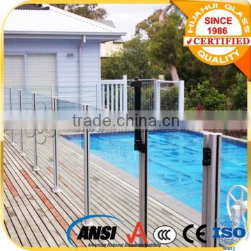12mm clear semi frameless glass pool fences with certificate for sale