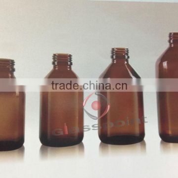 amber glass bottles dropper, Amber bottle for syrup pp18-24