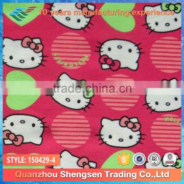 wholesale cute cartoon cat 90 polyester 10 spandex swimwear fabric for children