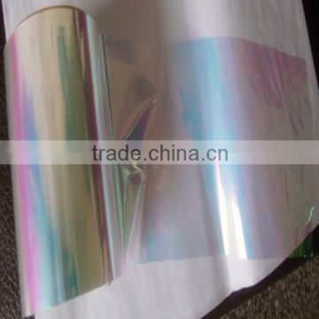 PET Roll Iridescent Flim Used For Packing (All Kinds Of Size.Color,We Can Supply)