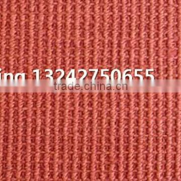Straight stripe red color sisal carpet for commercial hotel carpet