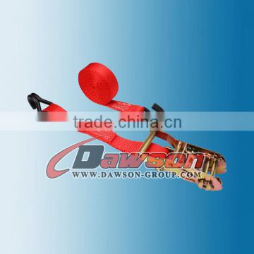 1'' x 10' Ratchet Lashing with Vinyl Coated Wire Hooks China CE Certificate