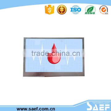LCD display RS232 / TTL interface, 800 x RGB x 480 graphic lcd module 7 inch tft for industrial field