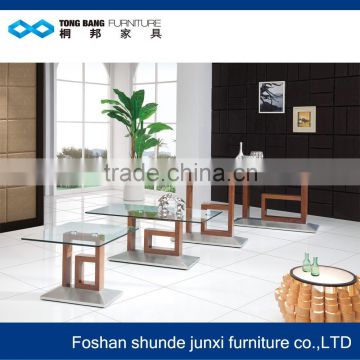 TB living room furniture design glass tea table