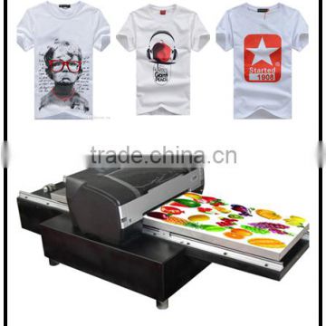 A3 color flatbed t-shirt printing machine