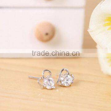 Online checkout wholesale 925 sterling silver cz diamond earring
