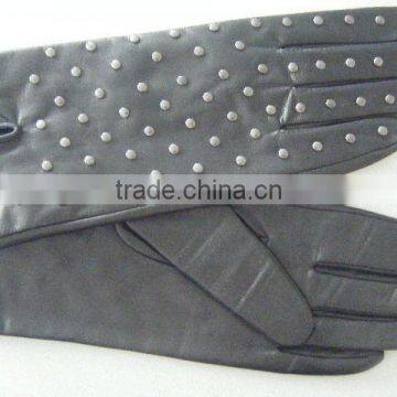 leather gloves/pu gloves with Snake Pattern