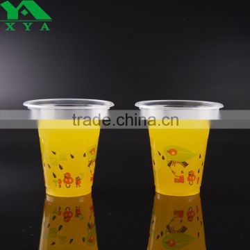 logo printed disposable clear plastic cups