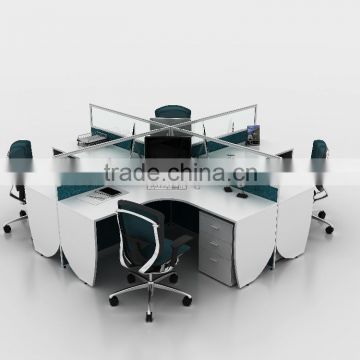 Reasonable and durable best price for clear screen with privacy office workstation(C-series)