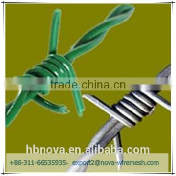 Factory price PVC coated galvanized / stainless steel barbed wire