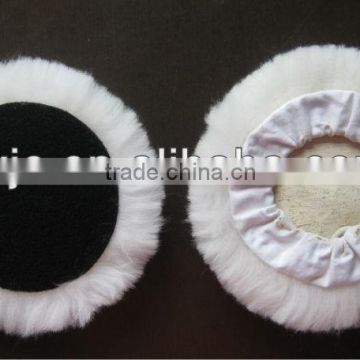 wool polishing bonnet/lambskin bonnet/wool pad