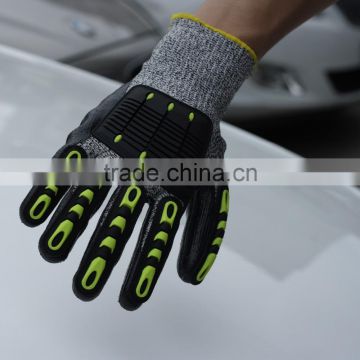 NMSAFETY nitrile coated personalized oilfield impact gloves