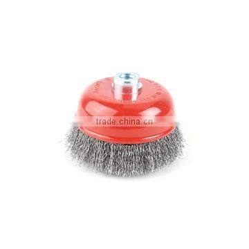 Crimped wire cup brush