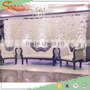 Latest design stylize flower wall backdrop artificial flowers wall wedding decor