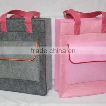 fashion lady handbags in felt material