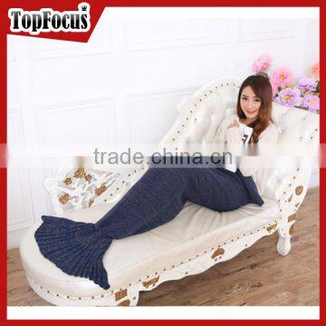 Hot sales Knitted Fabric Mermaid Tail Blanket Wholesale