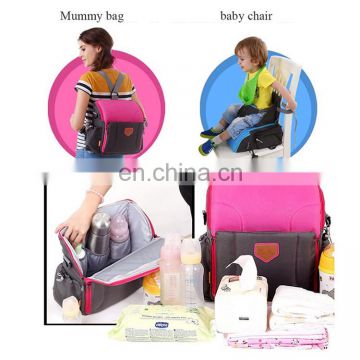 Professional Multi-Function Mummy Bag Travel Booster Seat Diaper Bag Backpack for Baby