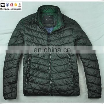 2015 hot selling men nylon padded jacket with special wash