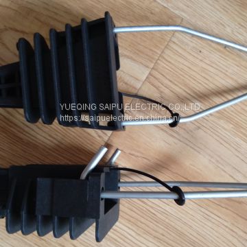 tension clamp for 2 wires or cable