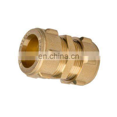Factory making high quality Coupling Brass pipe fittings quick coupling hose connectors Hexagon Nut HX-8033