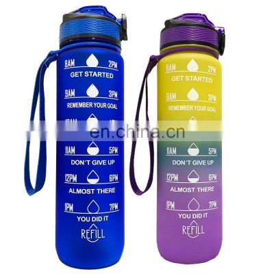 2021 ready to ship 1L popular wholesale 32oz large capacity outdoor sports handle portable BPA free jug bottle