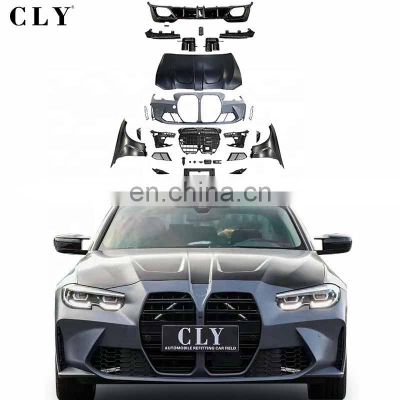 CLY Front Car Bumpers For 2019+ BMW 3 series G20 G28 Facelift M3 body kits Grills Fenders Bonnet Diffuser