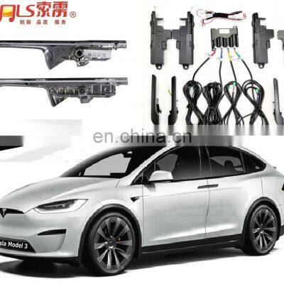 Factory Sonls  4pcs chrome automatic car bodykit electric door handle auto parts for model 3 y