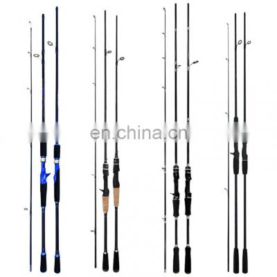 Fishing Rods Carbon Graphite Lightweight Ultra Light Trout Rods 2 Pieces Cork Handle Crappie Spinning Fishing Rod