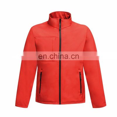 Red Softshell Jacket For Men Jacket For American Importers Custom Outdoor Jacket ladies zippers soft lining