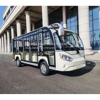 14 seat electric sightseeing bus shuttle bus golf cart