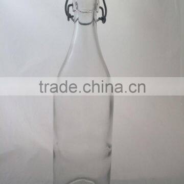 1000ml glass water bottle with swing top