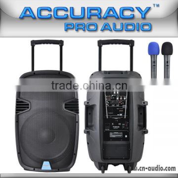 Dual UHF Microphone Amplifier Battery Chargeable Speaker PML15AMFQ-U2BP-BT