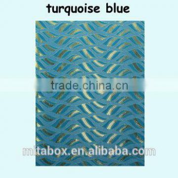 Wholesale african sego headtie fashion design SG0058turquoise blue
