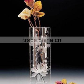 Top quality crystal flower vase, crystal wedding centerpiece vase, crystal vase CV-1056