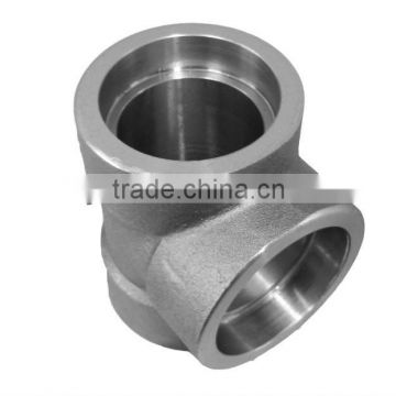 Stainless Steel Socket Weld Forged Tee / Coupling