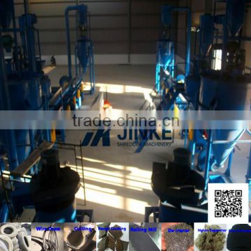 Waste tire recycling production line with ISO and CE