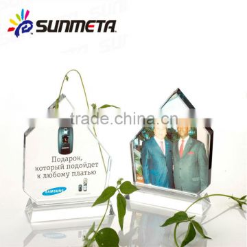 pentagonal folding screen crystal trophy photo crystal china supplier
