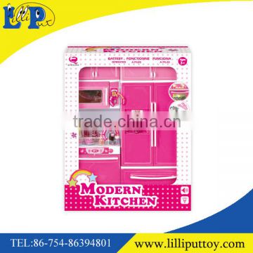 Modern kitchen toy set with light and sound