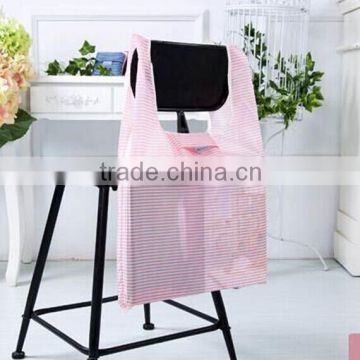 Polyester foldable zipper tote bag with custom logo