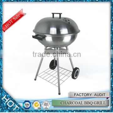 Modern trolley round stainless steel charcoal bbq grill with price