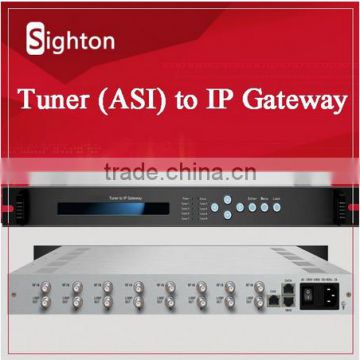 sichuan hot sale cable tv 8 channels asi input and ip output DVB Gateway