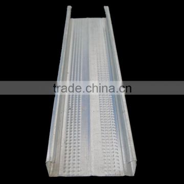 Metal profile stud track for drywall partition
