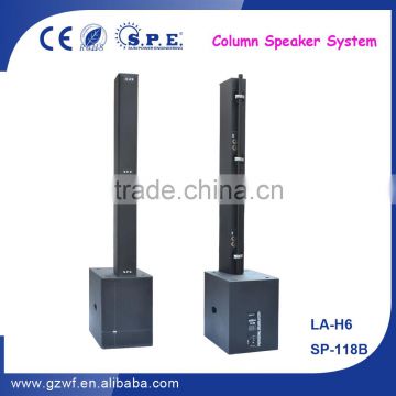 6.5 inch Pro Audio Column Speaker LA-H6 with 18 inch Subwoofer SP-118B