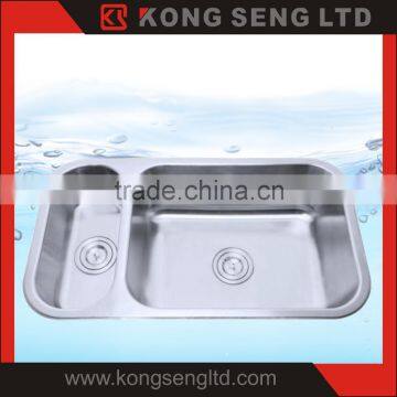 High quality Kitchen sink Stainless steel sink 304 stamping undermount sink -KS-UM-D75-1